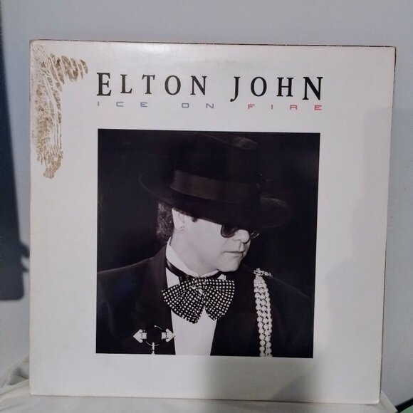 ELTON JOHN Ice on Fire GHS 24077 Vinyl Record 1985 Classic Rock - Picture 1 of 5
